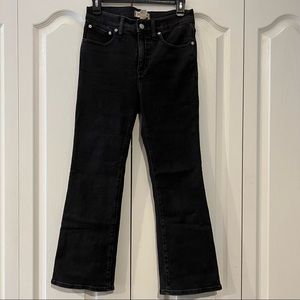 Madewell Black Cali Demi Boot Jeans, Size 28